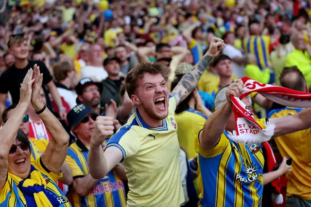 Southampton fans celebrate