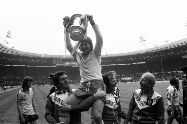 Southampton celebrate FA Cup win 1976