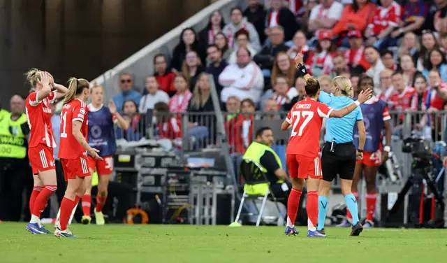 Franziska Kett is sent off