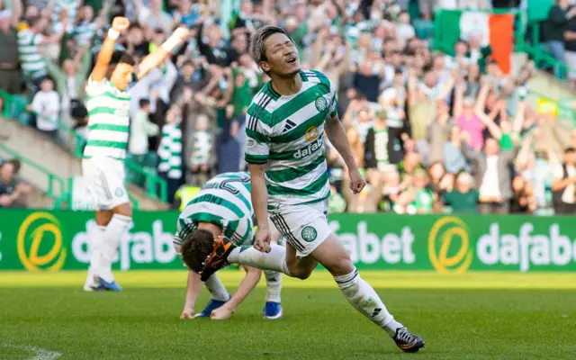 Daizen Maeda was the Celtic hero against Falkirk