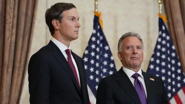 (From left to right): Jared Kushner, US President Donald Trump's son-in-law, and US special envoy Steve Witkoff. Photo: 12 April 2026