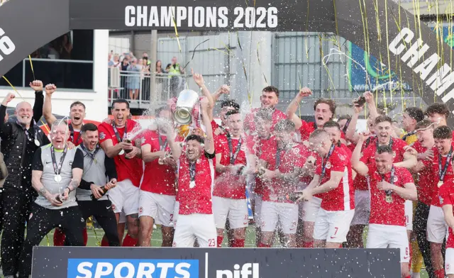 Larne lift the Irish Prmiership title