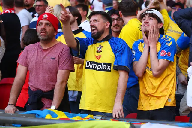 Southampton fans reacts