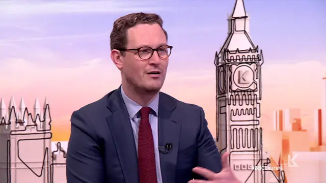 Chief Secretary to the PM Darren Jones speaks to the BBC's Laura Kuenssberg