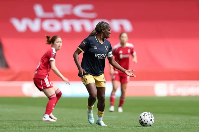 Viviane Asseyi of West Ham United in action