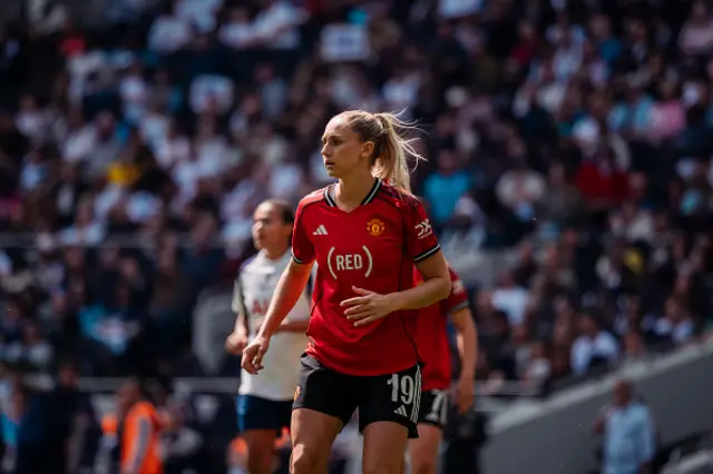 Ellen Wangerheim of Manchester United looks on