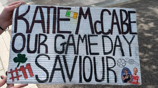 Katie McCabe sign