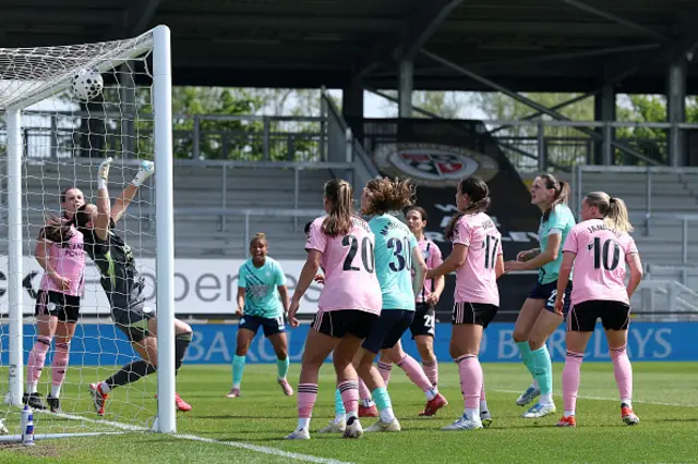 Isobel Goodwin of London City Lionesses scores her team's second goal