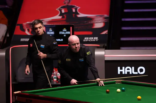 Ronnie O'Sullivan and John Higgins