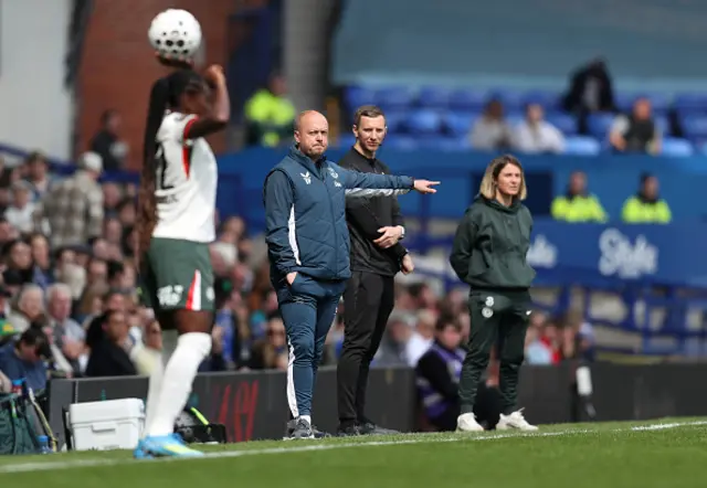 Scott Phelan, Interim Manager of Everton, reacts
