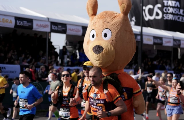 Runner in fancy dress