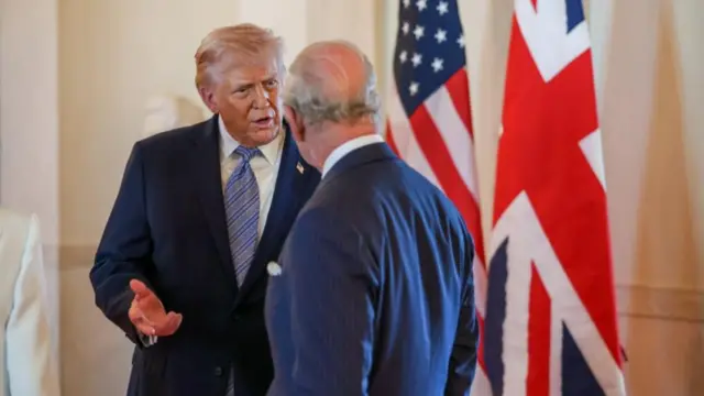 President Trump speaking to King Charles