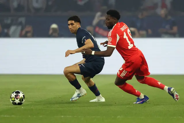 Achraf Hakimi and Alphonso Davies