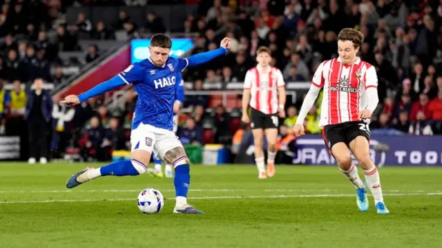 Wes Burns strikes the opener at Southampton