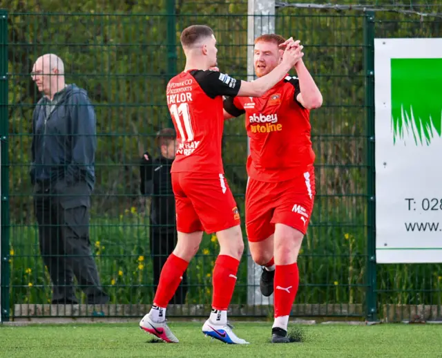 Lee Upton celebrates goal