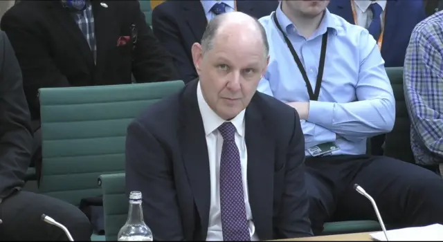 Philip Barton giving evidence in the Foreign Affairs Select Committee