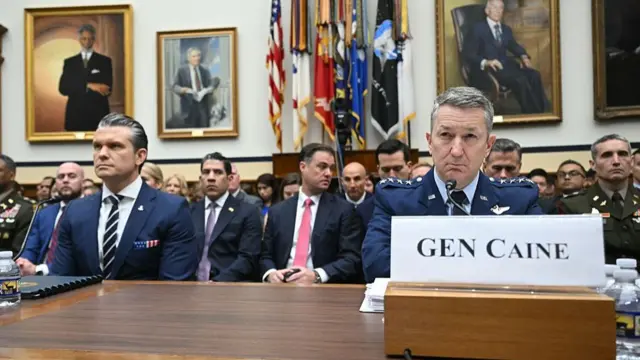 Pete Hegseth and Dan Caine