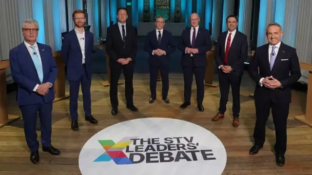 The leaders of Scotland's six larger parties took part in the debate