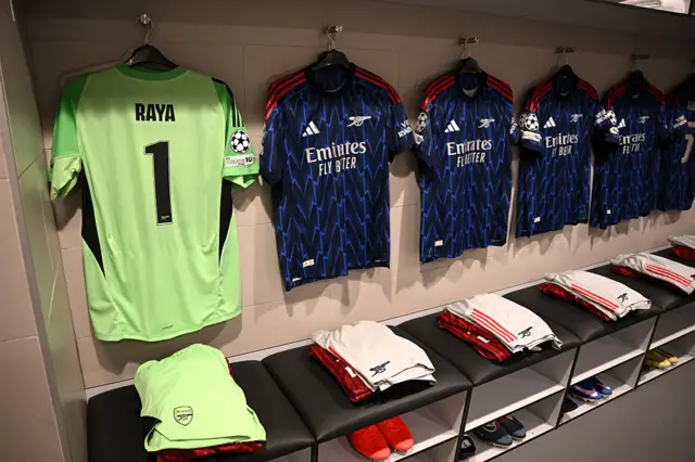 Arsenal dressing room