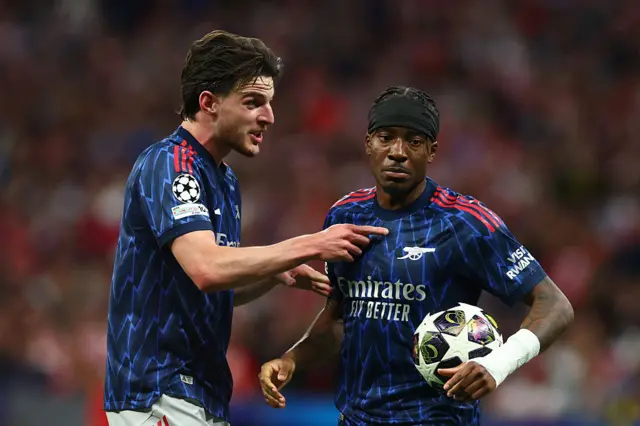 Declan Rice and Noni Madueke