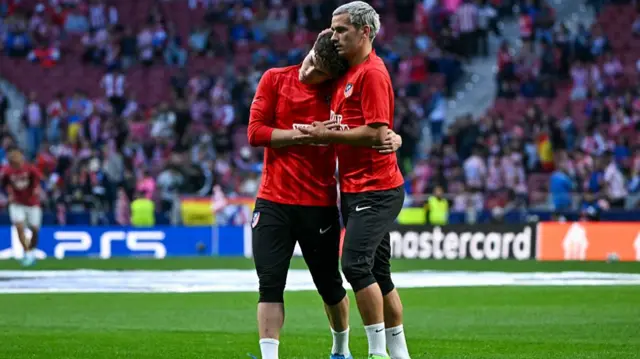 An emotional Griezmann