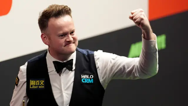 Shaun Murphy celebrates