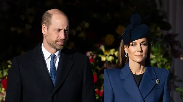 A file photo of Prince William and Catherine, Princess of Wales