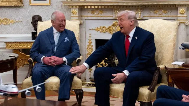 King Charles and Donald Trump