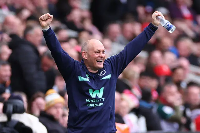 Millwall boss Alex Neil celebrates