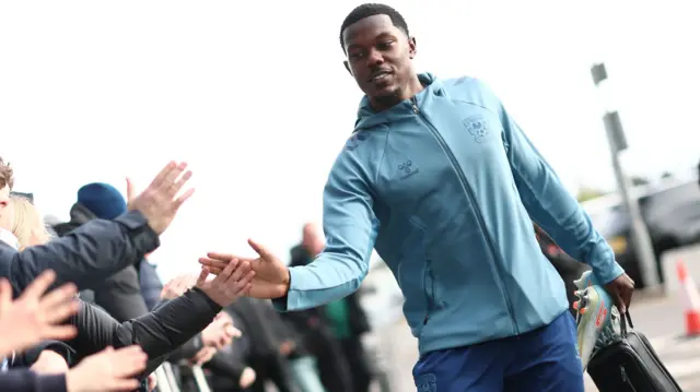 Ephron Mason-Clark greets Coventry fans at the CBS Arena