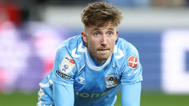 Coventry midfielder Josh Eccles looks disconsolate after missing two good chances