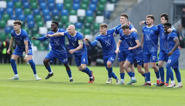 Dungannon celebrating