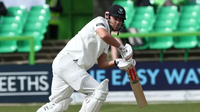 Tom Clark batting for Sussex