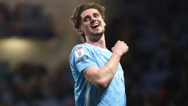 Coventry match-winner Jack Rudoni smiles
