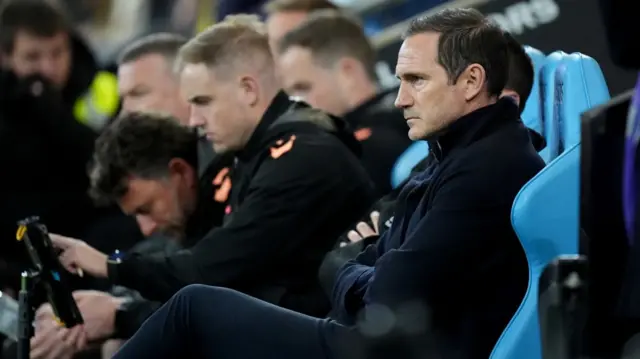 Frank Lampard sat on the Coventry bench