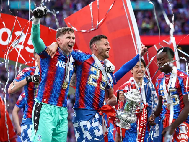 Crystal Palace celebrate FA Cup win