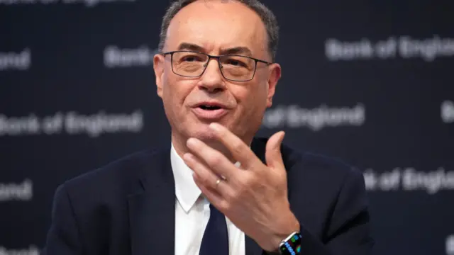 Governor of the Bank of England Andrew Bailey speaks during the Bank of England Monetary Policy Report press conference, at the Bank of England in the City of London. Picture date: Thursday April 30, 2026.