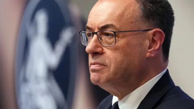 Governor of the Bank of England Andrew Bailey speaks during the Bank of England Monetary Policy Report press conference, at the Bank of England in the City of London. Picture date: Thursday April 30, 2026