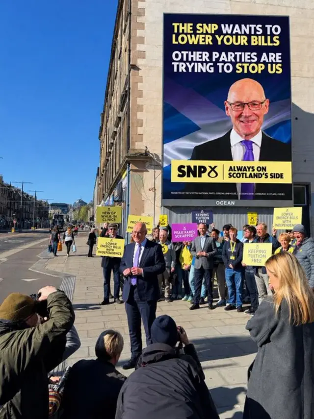 the SNP image of John Swinney
