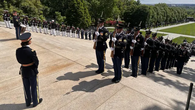 Military preparations at Arlington