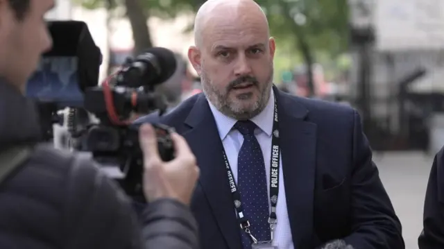 Metropolitan Police Assistant Commissioner Laurence Taylor arriving at the Cabinet Office in Westminster, London, to attend a Cobra meeting chaired by Prime Minister Sir Keir Starmer following two people being stabbed in Golders Green, north-west London. Picture date: Wednesday April 29, 2026.