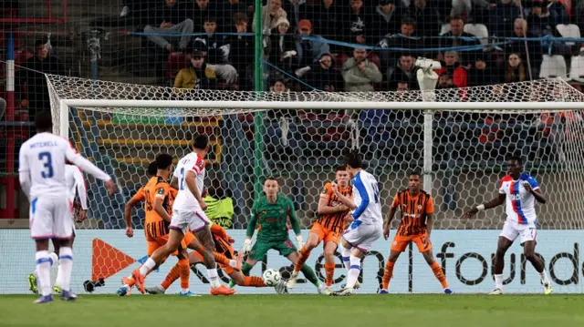 Daichi Kamada of Crystal Palace celebrates scoring his team's second goal
