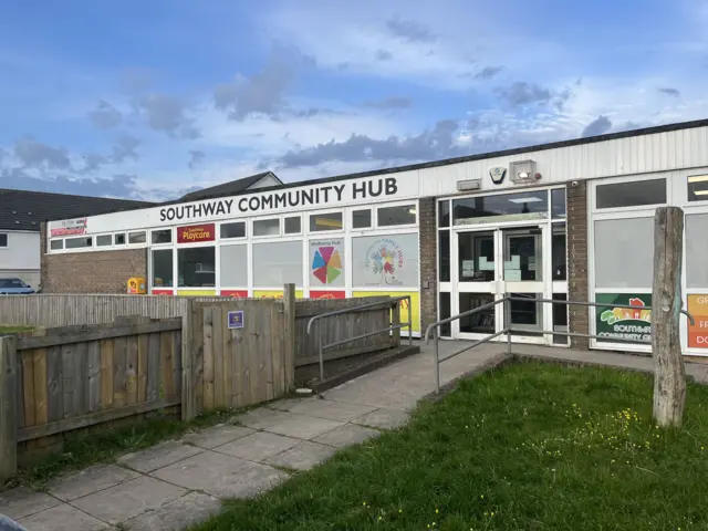 The front of the Southway Community Hub.