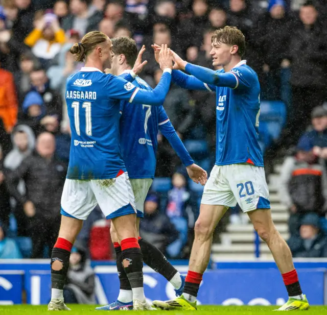 Rangers lead at IBrox