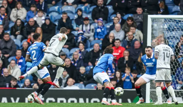 Kristijan Trapanovski scores at Ibrox