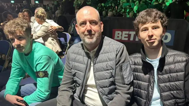 Mark Williams and his sons