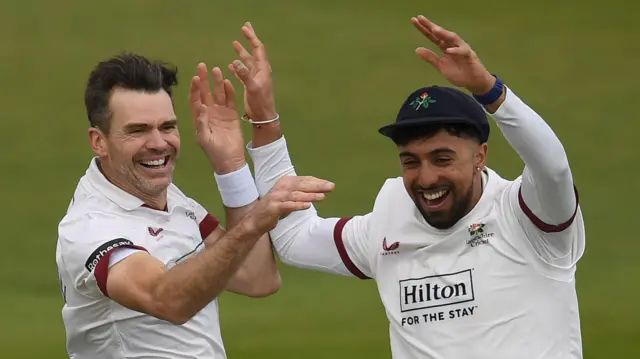 Sir James Anderson and Ajeet Singh Dale