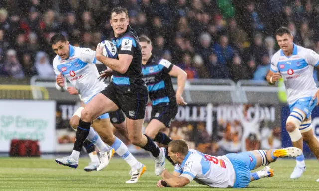 Stafford McDowall makes a break
