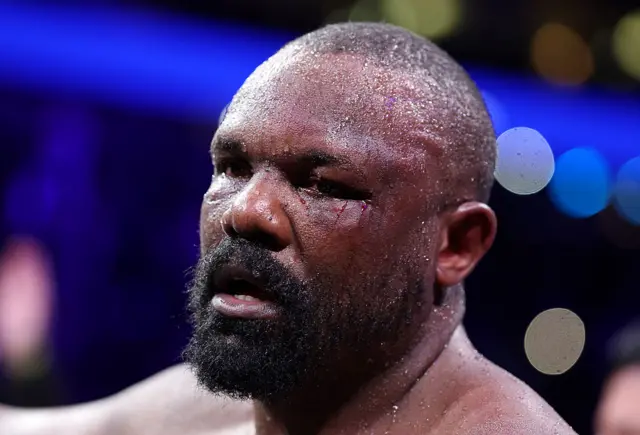 Derek Chisora looks exhausted