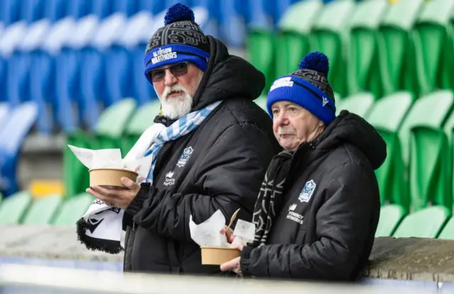 Glasgow fans before the game
